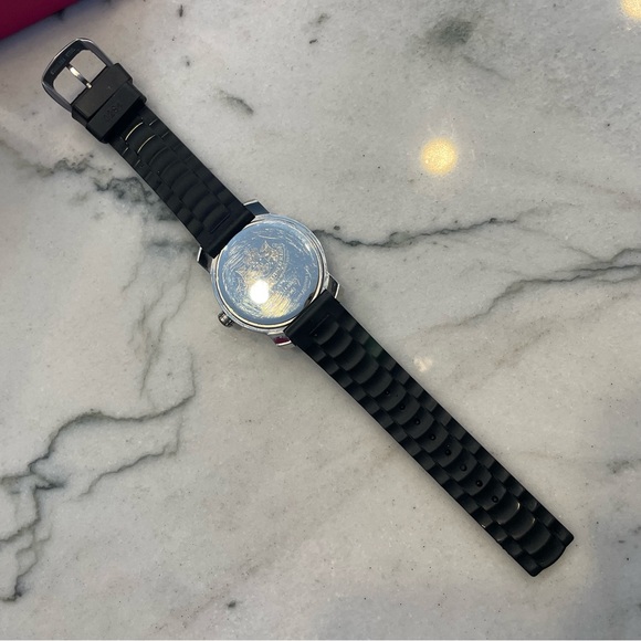 Juicy Couture Black & Silver with crystal studs and Silicone band ladies watch. - Picture 6 of 8